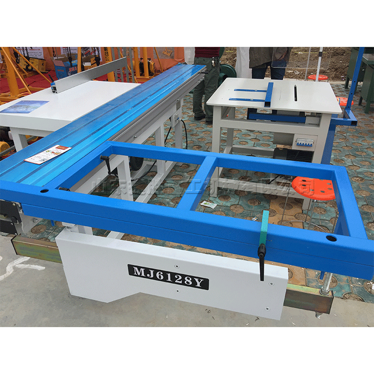 工地夹板锯木机 精密裁板锯 木工推台锯 角度锯切 操作简单稳定