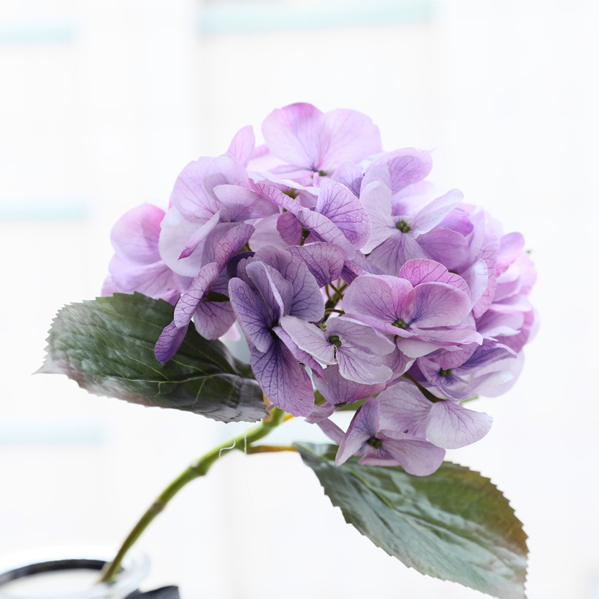 仿真花短枝新款3d绣球 欧式假花家居装饰蝴蝶绣球