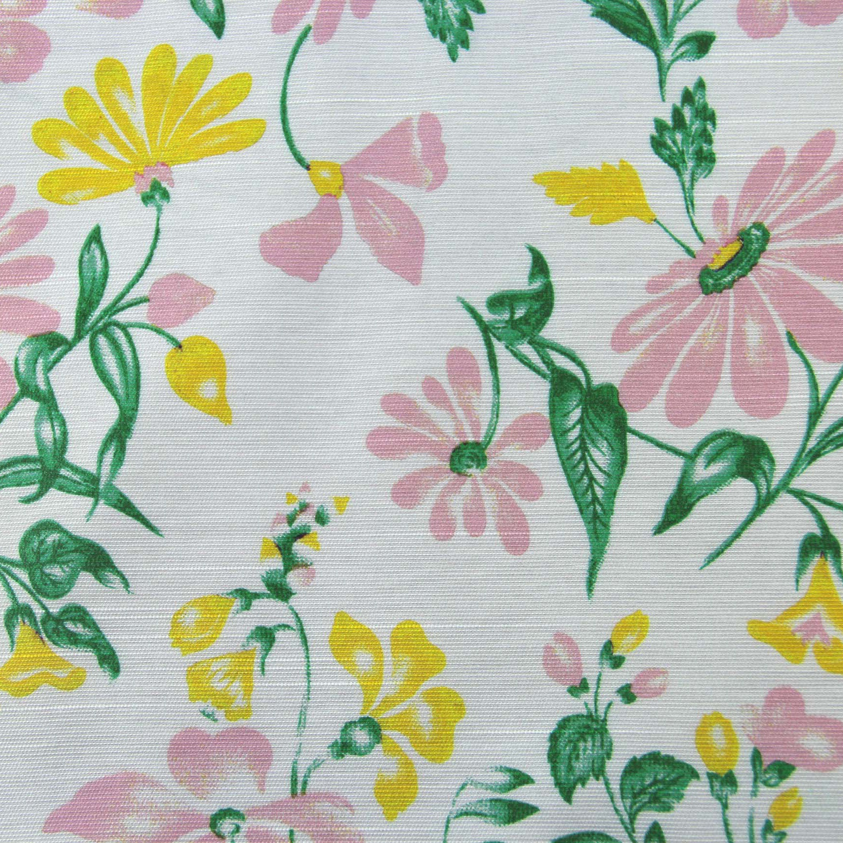 来样定制数码印花天丝棉印花布清新花朵女装连衣裙衬衫