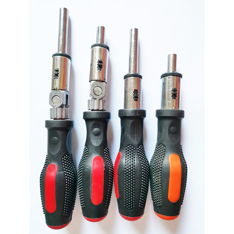 棘轮螺丝刀套装 折叠多功能万向螺丝刀 套装手柄双向棘轮螺丝刀