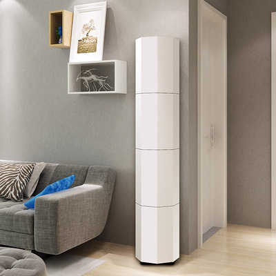 创意圆形圆柱旋转鞋柜进门大容量玄关柜家用门口小型收纳入户