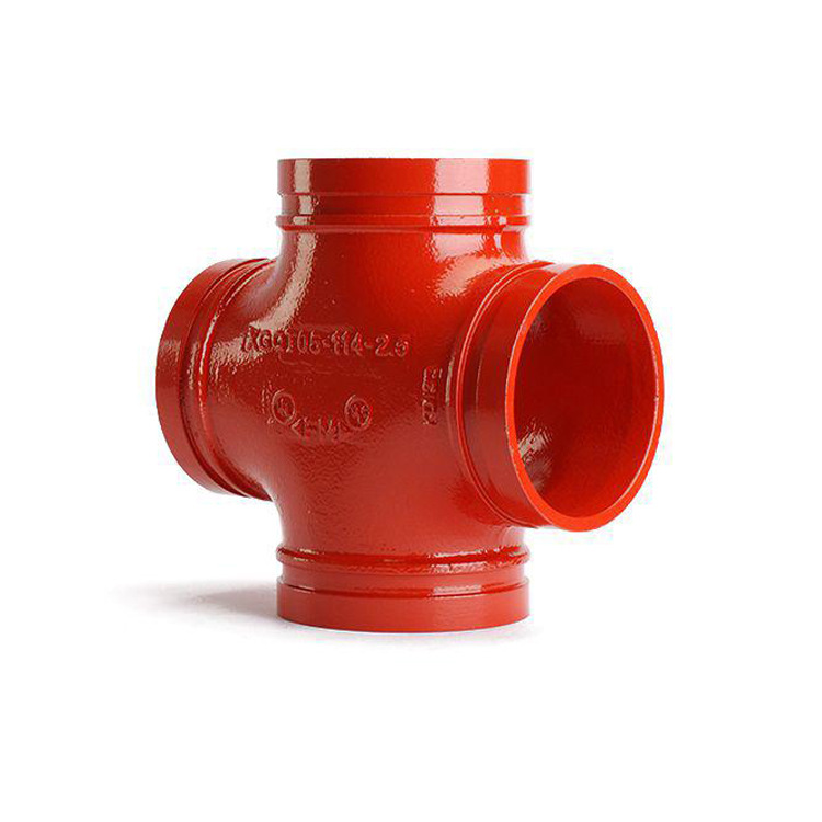 卡箍四通 沟槽四通 正四通 变径四通 dn65 dn76