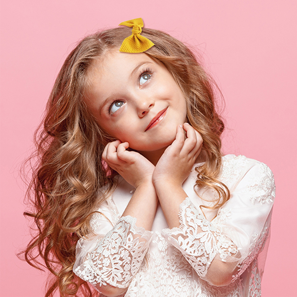 欧美儿童发夹蝴蝶结发饰兔耳朵装扮可爱宝宝头饰外贸婴儿饰品