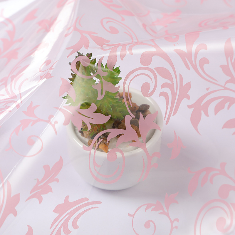 现货批发加厚环保彩色鲜花包装卷膜情人节礼品印花礼品花束包装膜