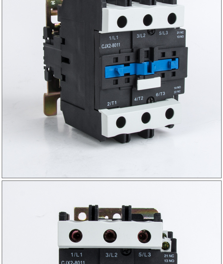 厂家供应交流接触器cjx2-8011 银触点80a一常开一常闭 220v 380v