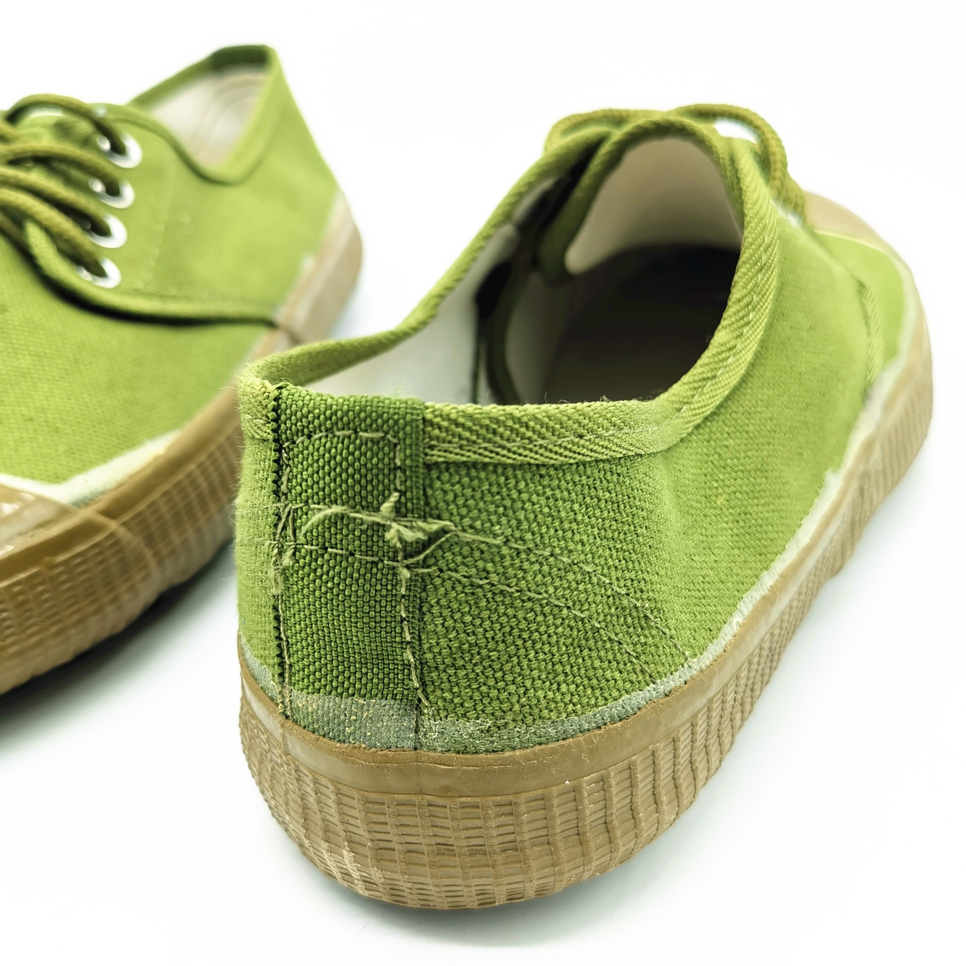 棉布解放鞋农田户外工地橡胶底鞋跑江湖地摊鞋耐磨厂家直销绿解放