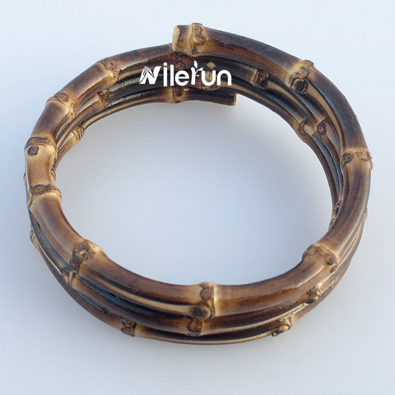 复古民族风竹根手镯多圈多环竹节手环竹鞭手镯