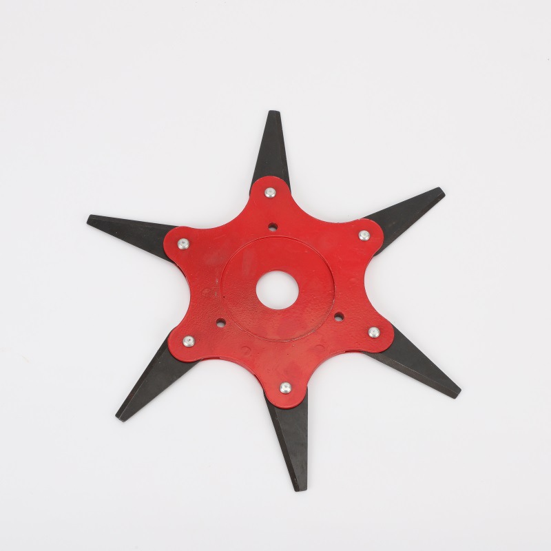 割草机打草头通用六叶刀头除草头打草盘割灌机配件打草机锄草头