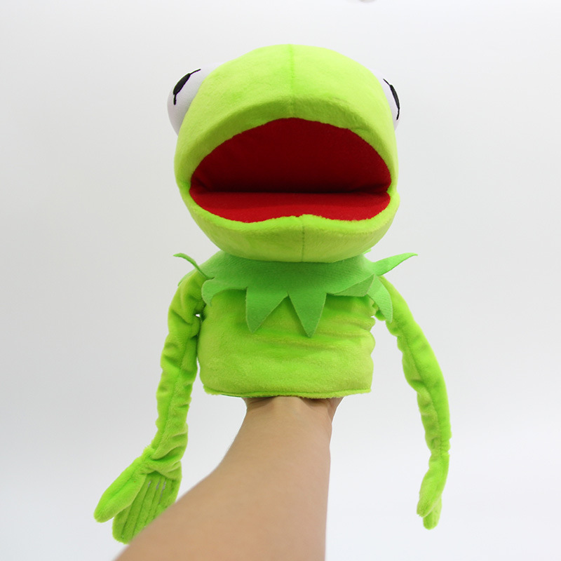 毛绒玩具节日礼物爪机娃娃可爱科密特青蛙手偶动画配音芝麻街搞怪