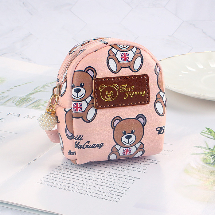 coin purse girl heart korean ins online influencer cute bear small bookbag keychain small saddle bag coin purse