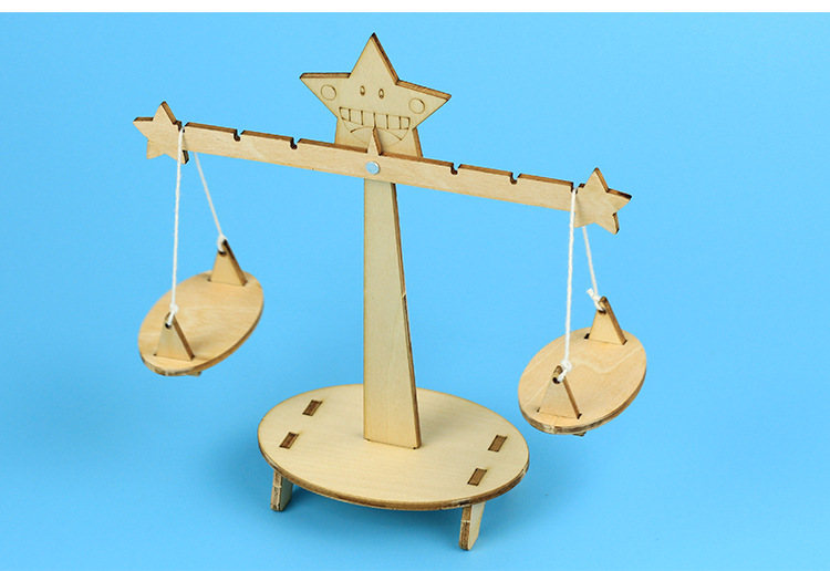 科学实验玩具小制作小发明自制天平 diy手工组装学生拼装玩具材料