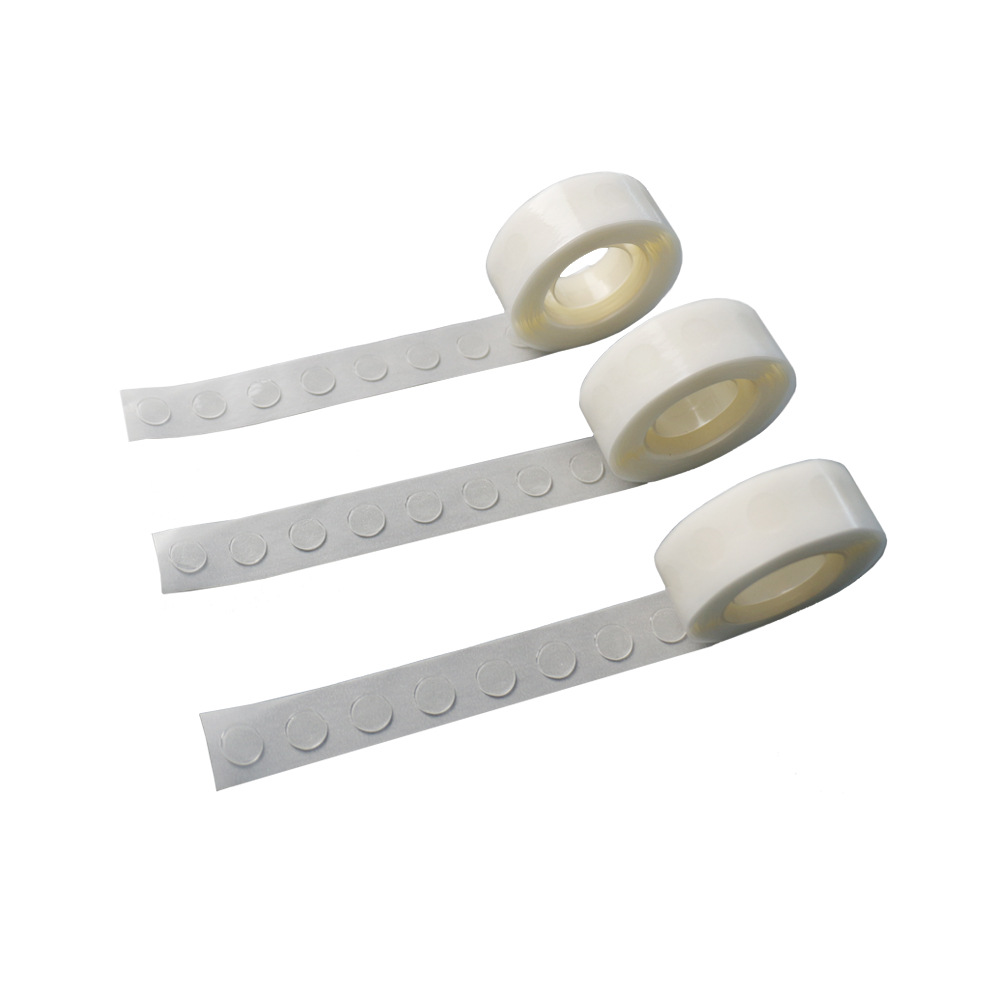 无痕可移胶点 透明可移双面胶 小卷可移胶点 点点胶 气球胶点厂家