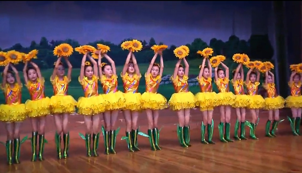 六一儿童演出服小荷风采太阳花花儿朵朵向太阳舞蹈儿童节表演服装