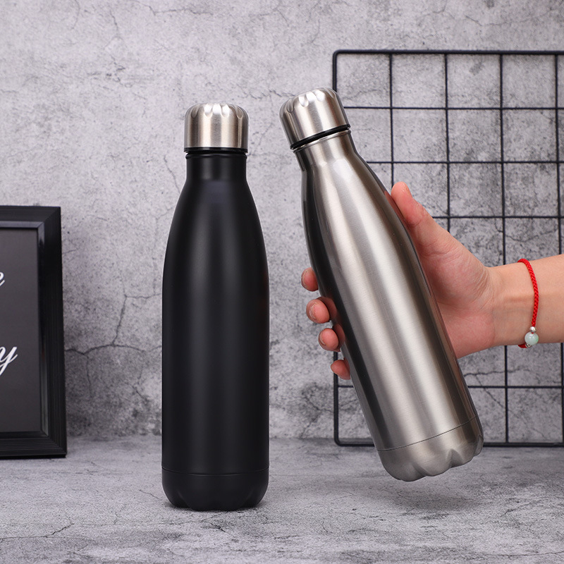 Sports Outdoor Coke Bottle 304 Stainless Steel Thermos Cup Creative Large Capacity Wholesale Portable Outdoor Car Water Cup