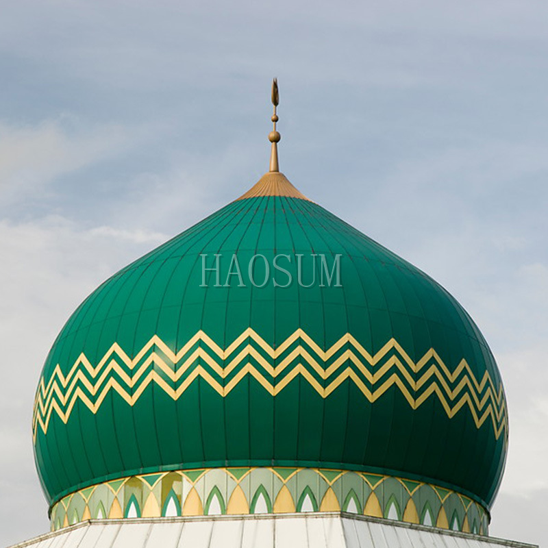 清真寺钢结构宝瓶 不锈钢大锅盖 教堂建筑穹顶 金属建筑圆顶