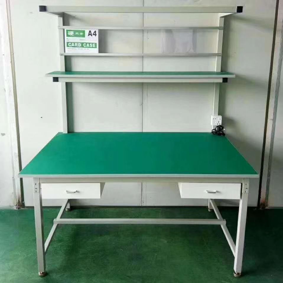 防静电工作台工厂装配流水线生产线操作台桌深圳防静电车间工作台