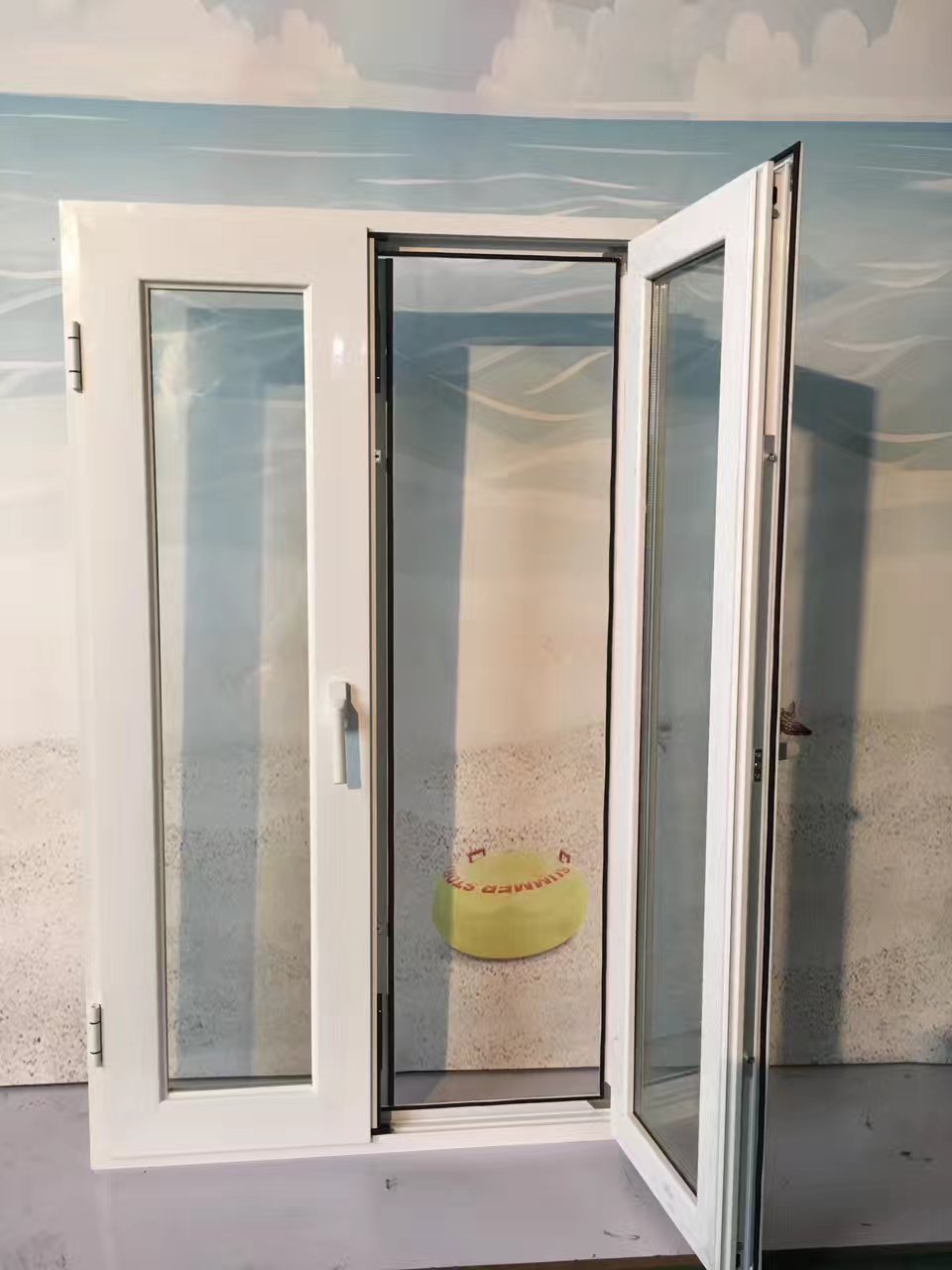 厂家直销 铝合金门 铝合金对开门 53平开门 阳台门 厕所门