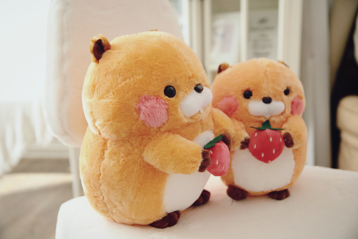 萌宠土拨鼠公仔毛茸茸胖仓鼠毛绒玩具儿童女生玩偶批发送女友礼物