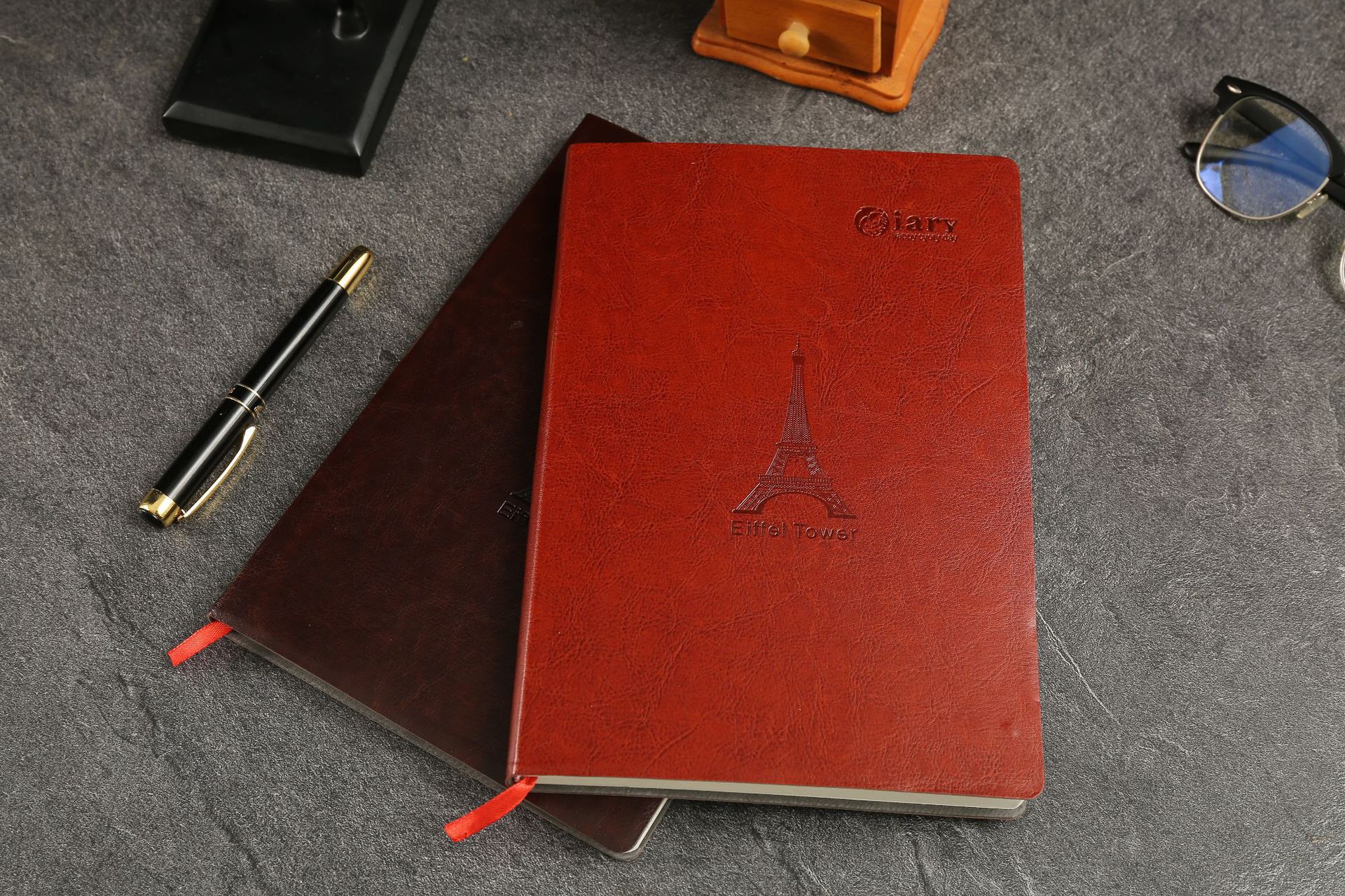 18k软皮本学生商务笔记本 高档皮革本定制logo厂家本子批发