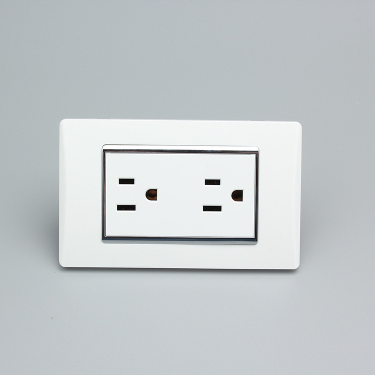 118型美标面板美标插座美标电源美标美标墙壁开关插座出口南美洲