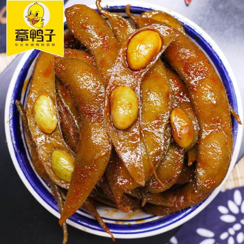 湖南特产 章鸭子毛豆 香辣毛豆 10斤/件