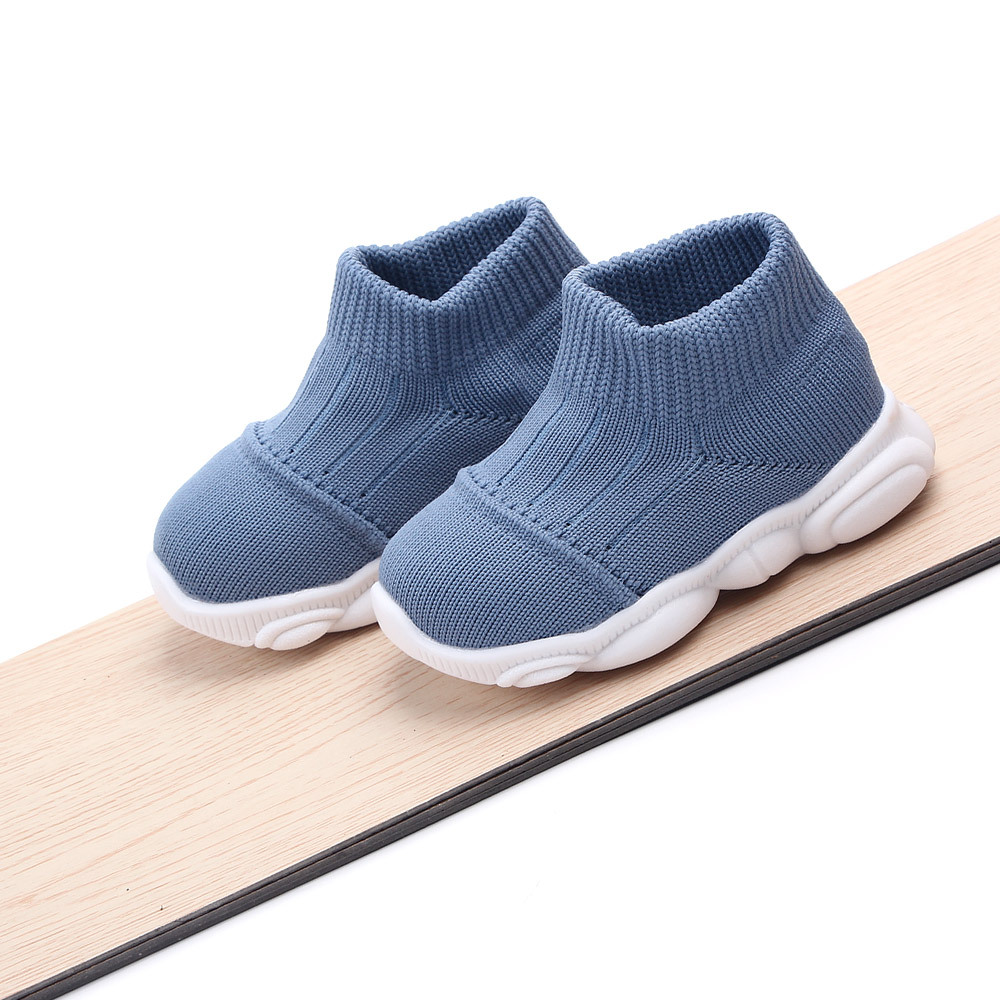 Men's and Women's Children's Shoes New Flyknit Mesh Shoes Breathable Non-Slip Baby Shoes Spring Leisure Toddler Shoes 2233