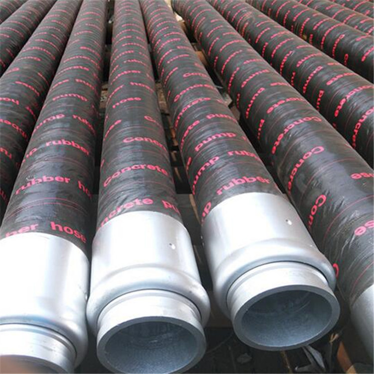 可定制长度dn80砂浆橡胶软管 6米砼泵高压橡胶软管混凝土输送软管