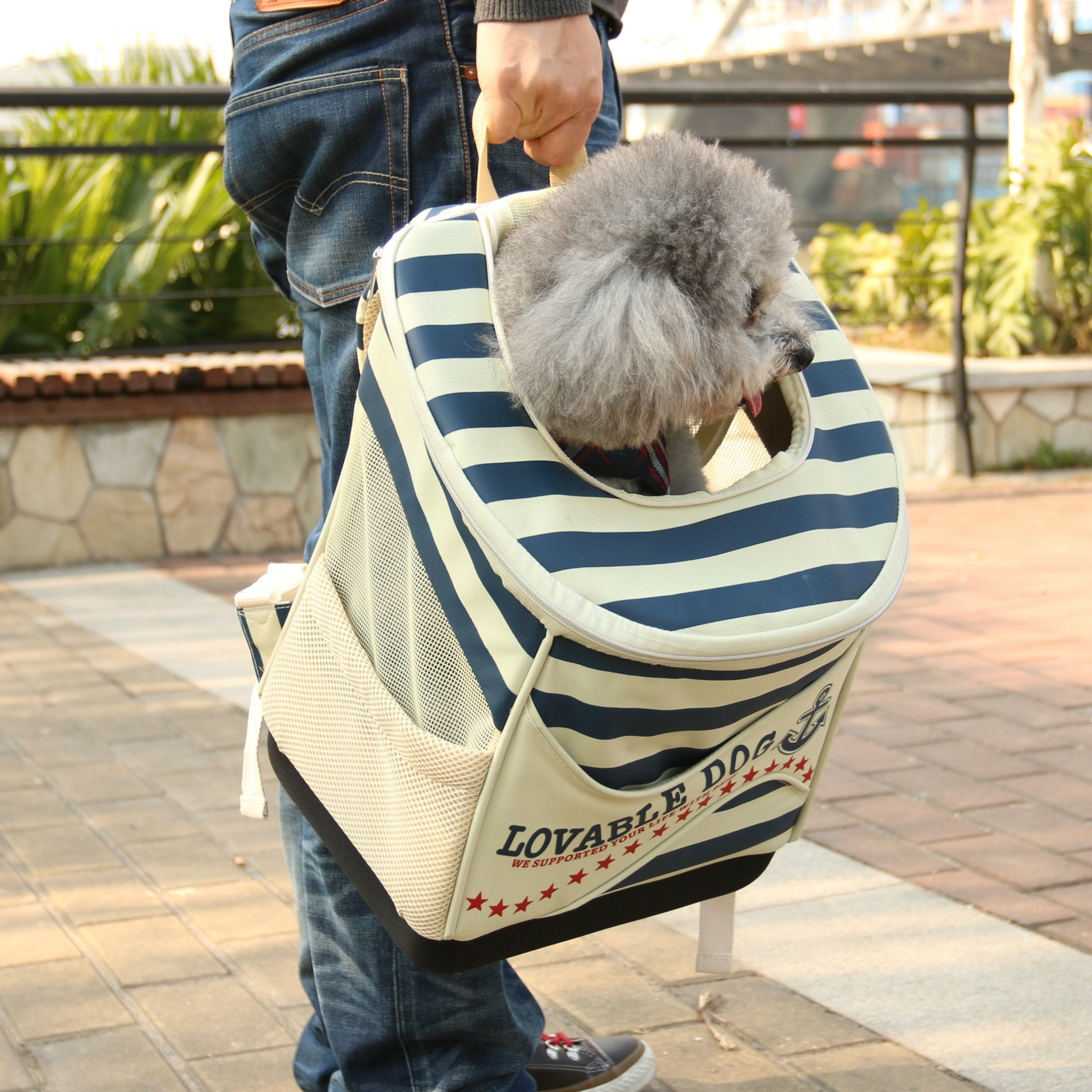 新款宠物箱包 日本多功能定型底拉杆箱 便携外带狗箱猫箱 户外箱