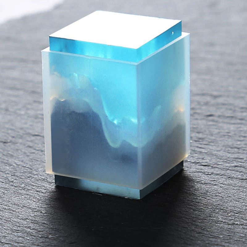 水晶滴胶diy 硅胶双面山体模具 diy断茬山峰山体硅胶模具