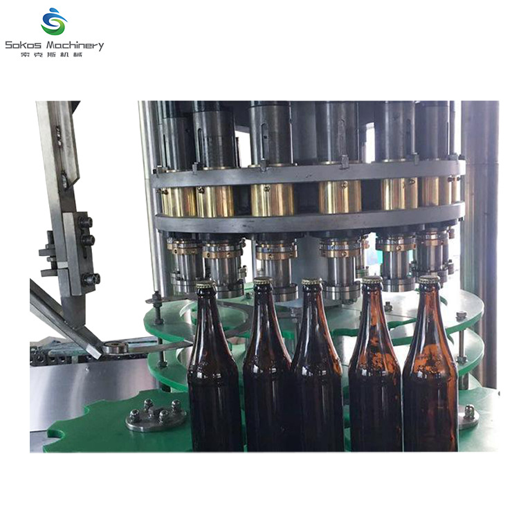全自动压盖机啤酒玻璃瓶压盖机厂家供应含气饮料压盖机现货