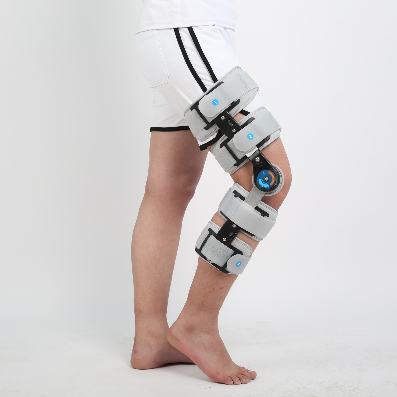 tj504可调式膝关节固定器ii型膝关节固定支具贴牌膝关节支架厂家