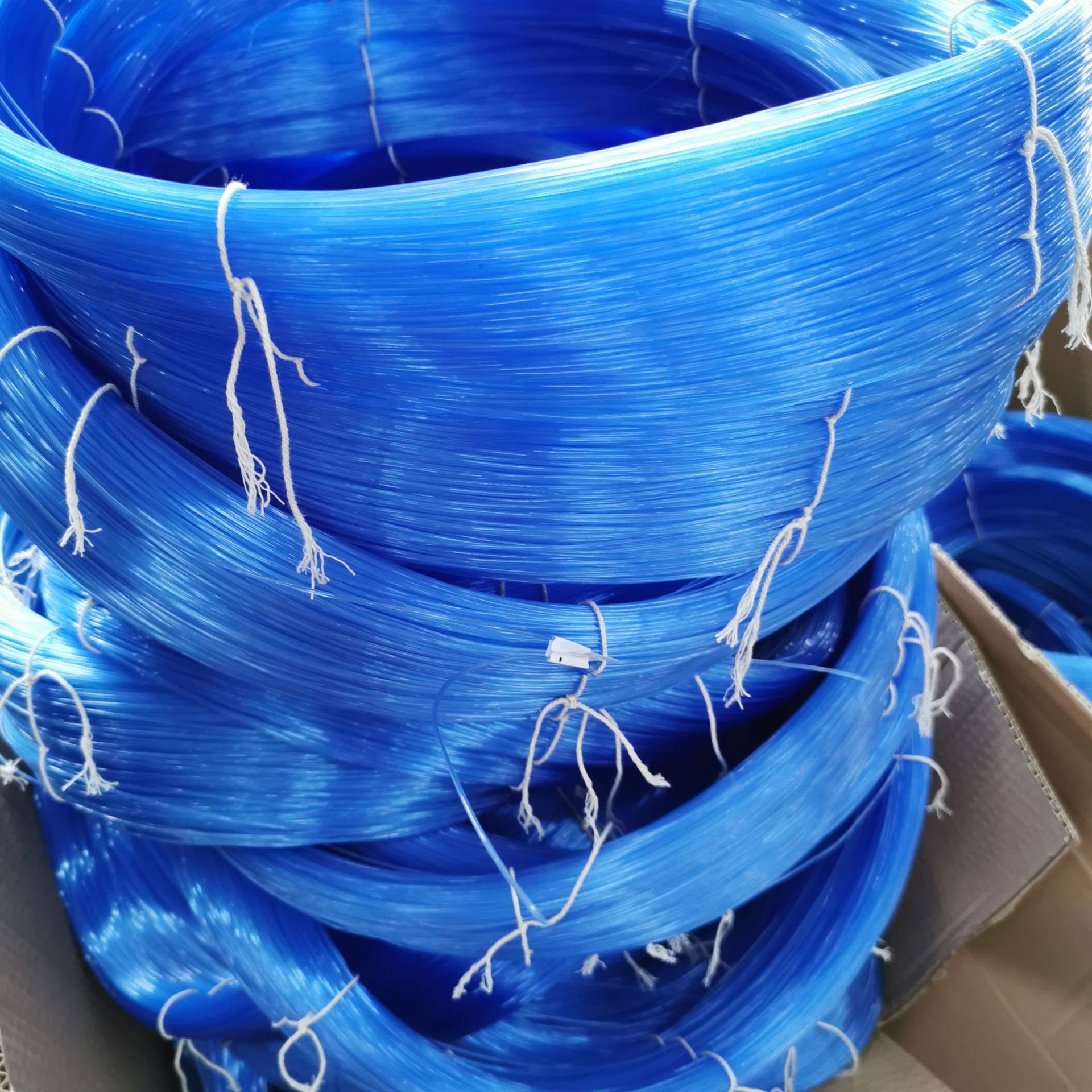 南通新帝克供应尼龙钓鱼线 0.8mm *1kg 卷装 绞纱装 蓝色