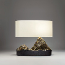 后现代树脂假山台灯创意设计师酒店客厅卧室样板房床头灯艺术灯具