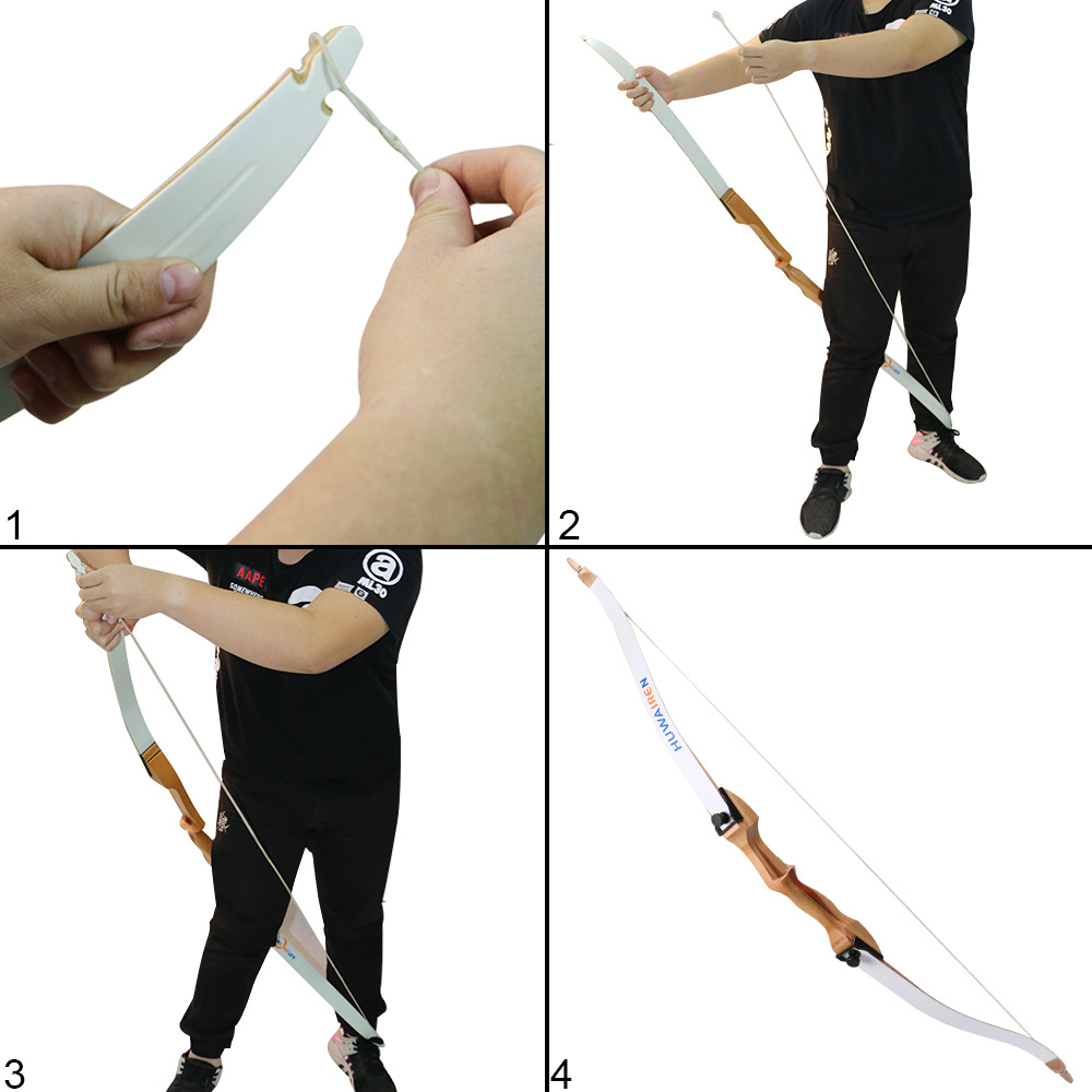 huwairen直供 女士儿童弓 莫西干48英寸反曲弓 射箭运动练习弓