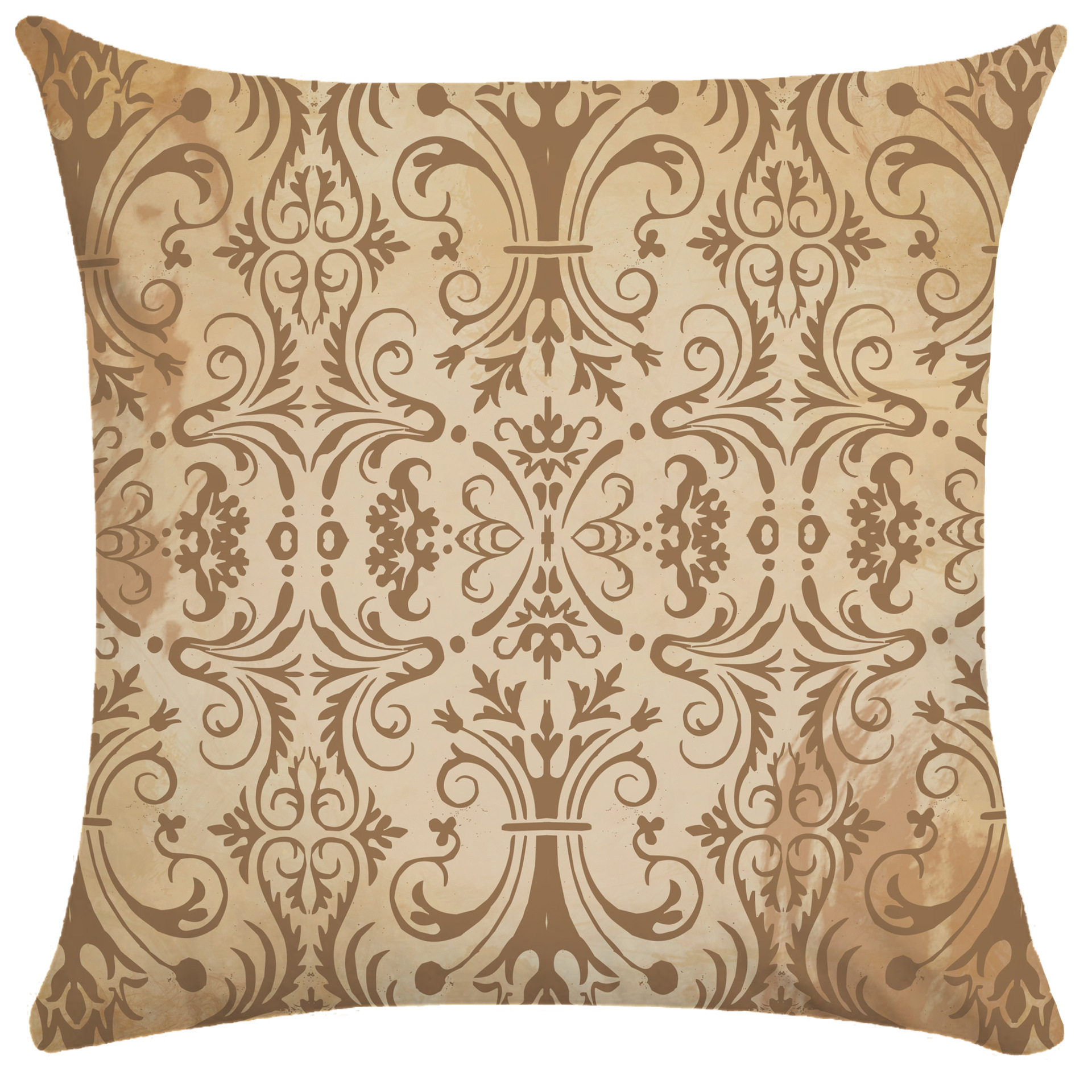 复古欧式花纹数码印花抱枕套超柔短毛绒单双面大尺寸靠枕腰枕套