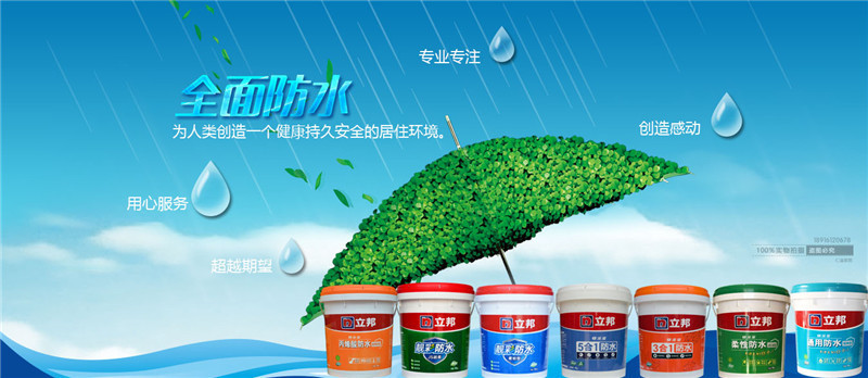 立邦 靓彩js超柔性防水涂料 厨房卫生间阳台防水材料浆料 18kg