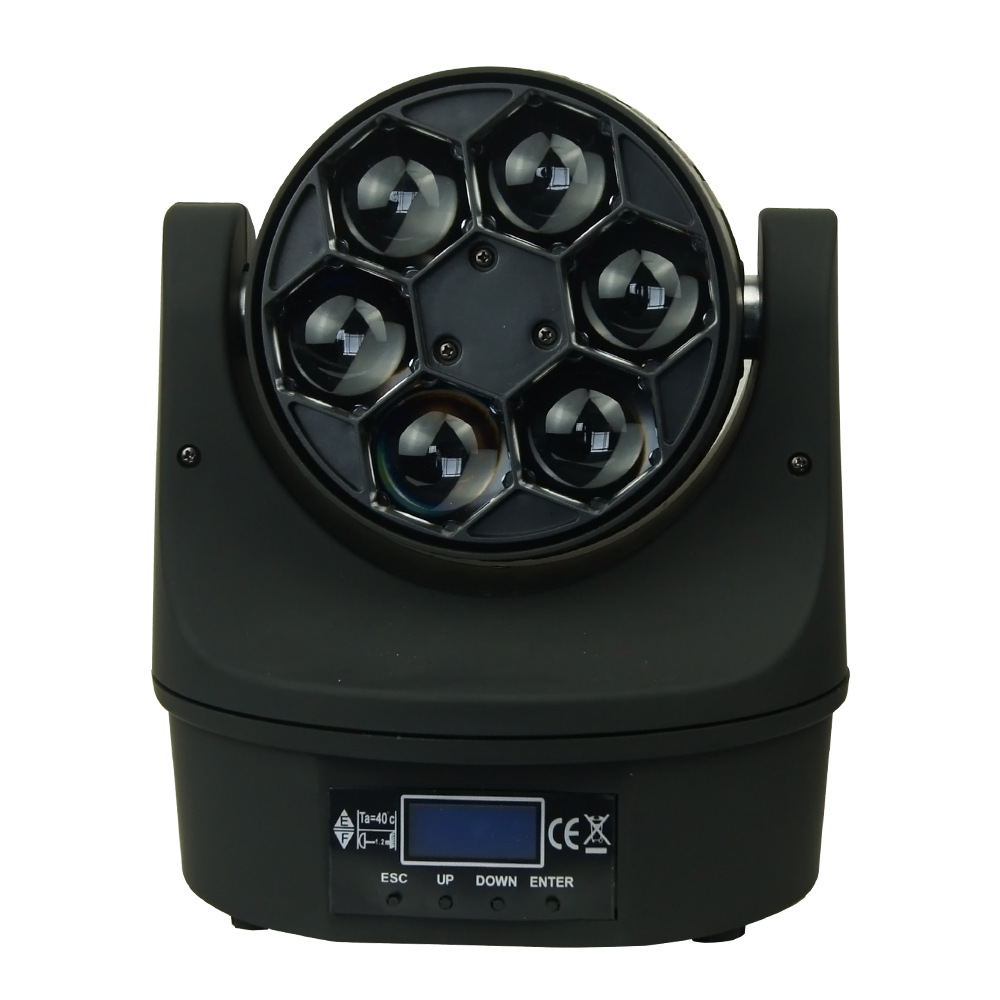 【厂家特卖】6颗15w led摇头迷你蜂眼灯舞台灯光 酒吧 ktv 专用
