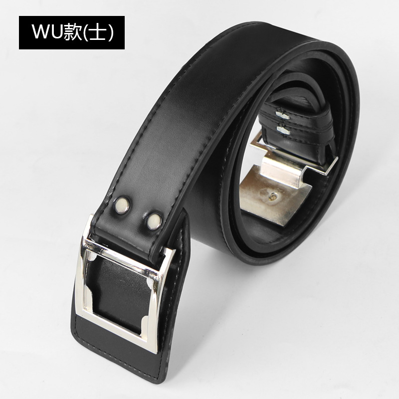 常服外腰带pu皮皮带黑色军迷保安外腰带战术腰带新式作训腰带