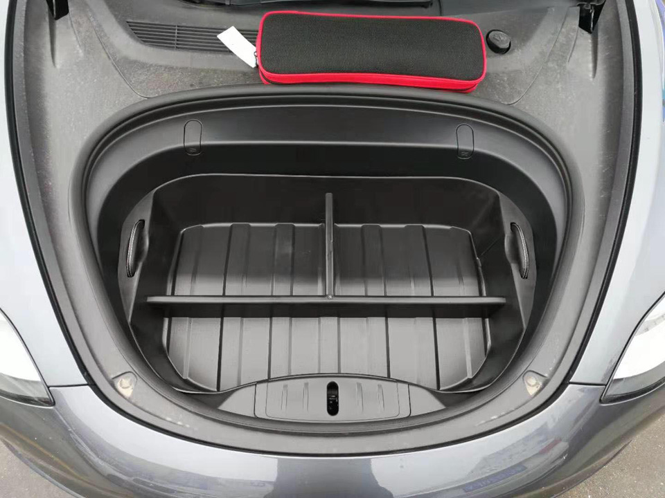 适用于特斯拉model3 前备箱储物盒分类改装专用汽车用品装饰配件