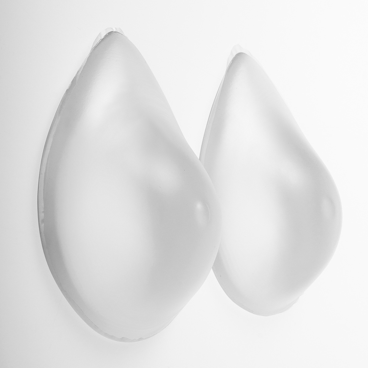 凹底水滴形透明硅胶术后义乳 水晶泳衣透明胸垫 术后胸垫假乳房