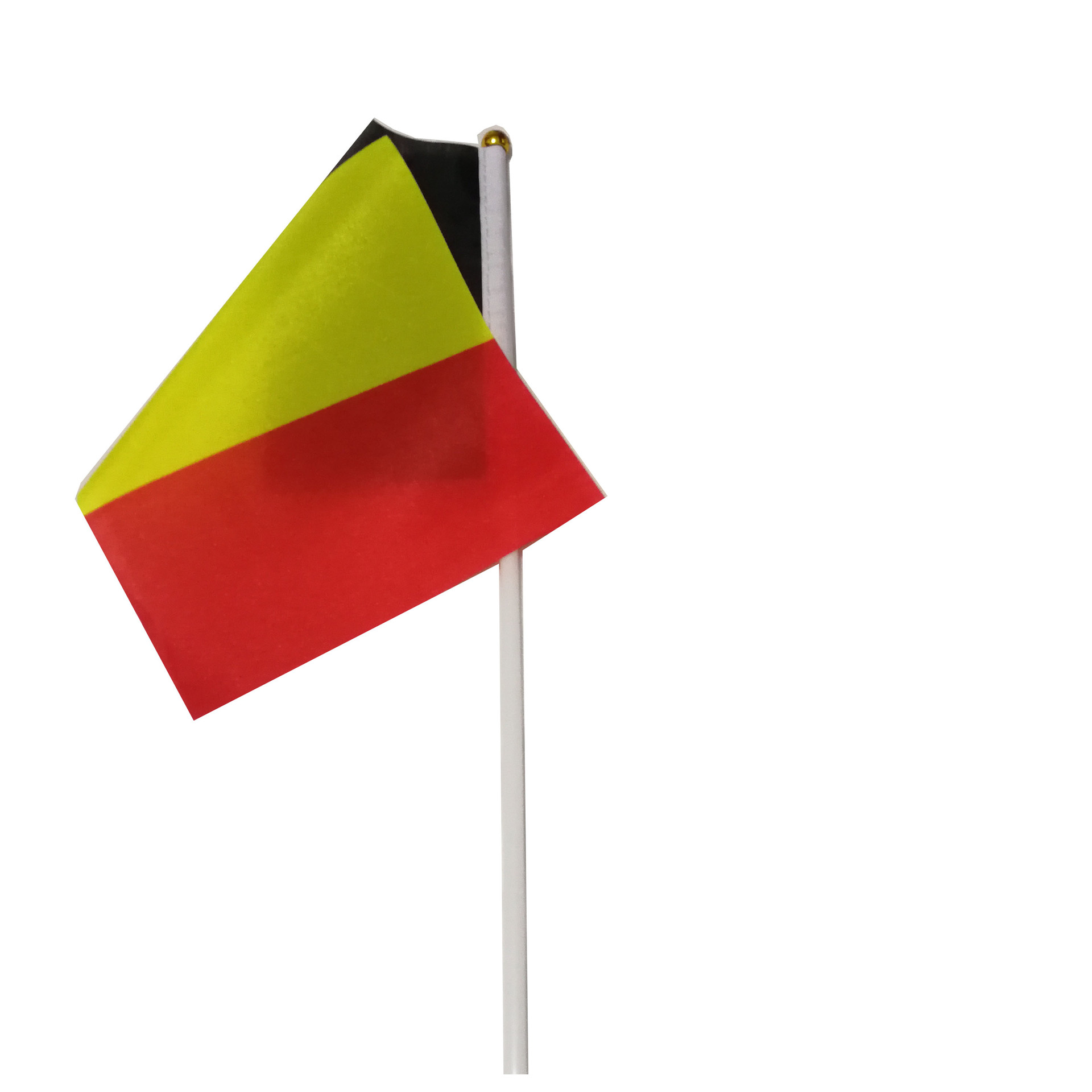 比利时旗帜国旗手摇旗涤纶双面印刷塑料旗杆厂家直销可来样定做