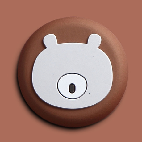 f225家居树脂冰箱贴现代简约卡通圆形磁性贴厨房立体硅胶冰箱贴