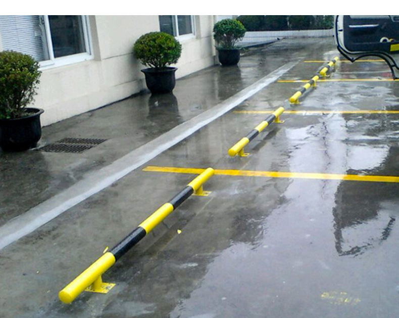 车位新型碳钢挡车器 工厂加厚防撞栏杆 停车场车库固定式阻车器