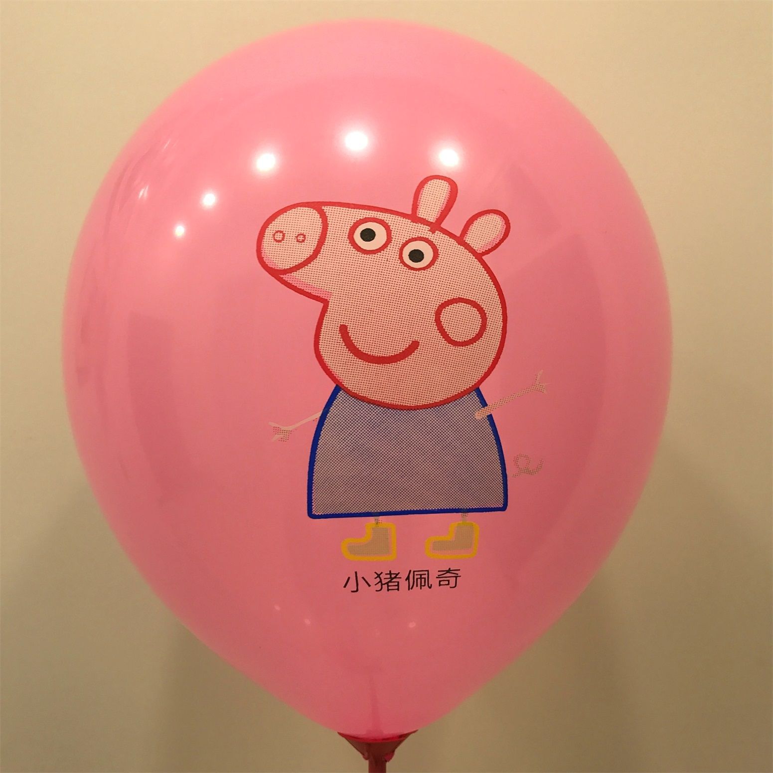 加厚小猪广告气球定制儿童卡通玩具气球印字生日小猪气球批发包邮