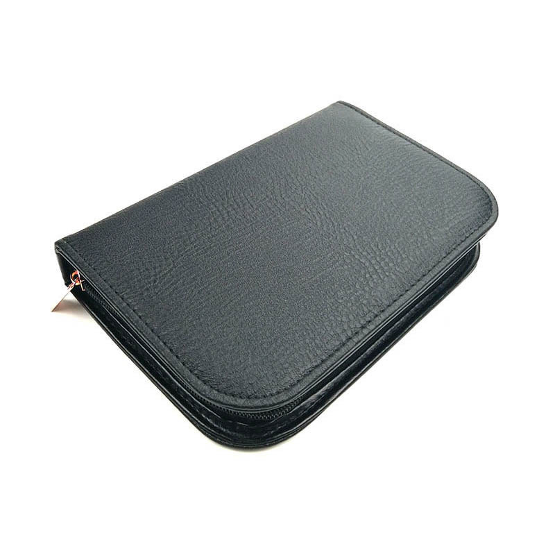 黑色pu皮质美妆工具包彩妆刷具包化妆包12支化妆刷包长期批发