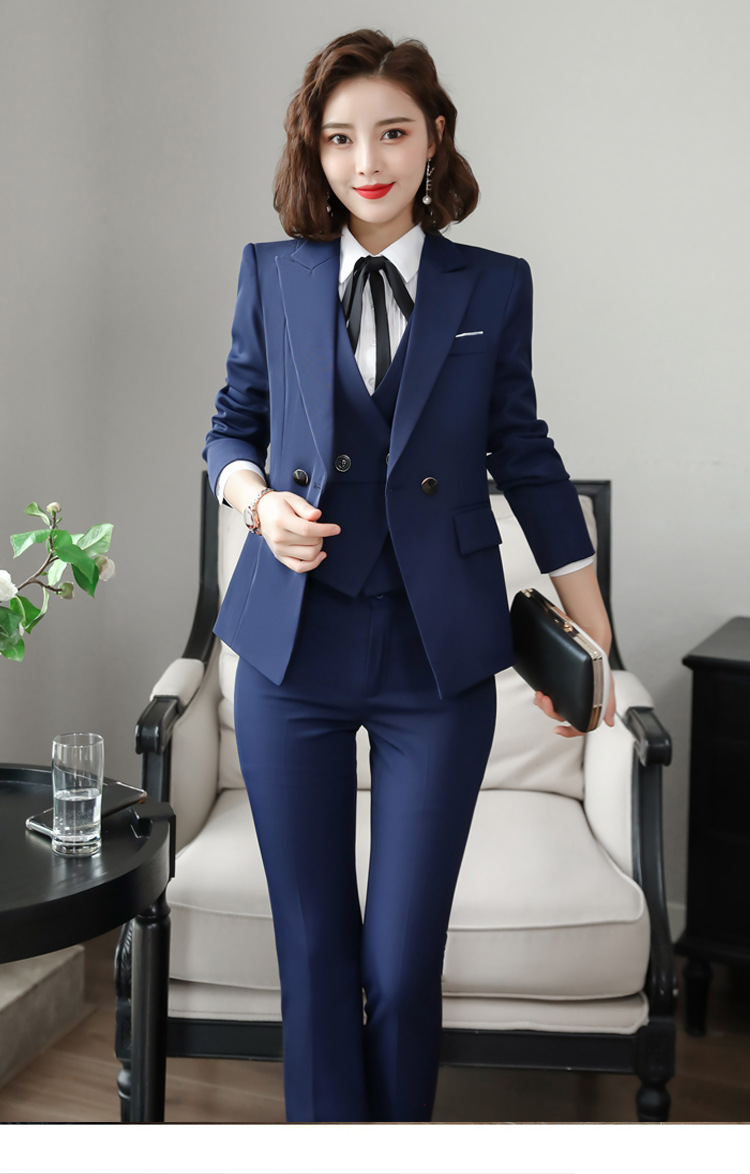 大码西装外套女胖mm韩版秋宽松时尚职业套装加肥加大200斤工作服
