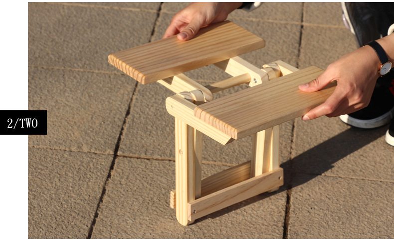 实木折叠凳家用便携式小凳子户外钓鱼椅大板凳方凳客厅换鞋凳批发