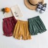 2019 summer new pattern Korean Fan Wild section girl stripe pure cotton shorts Bud Lotus leaf children Mosquito control 2019 summer new pattern Korean Fan Wild section girl stripe pure cotton shorts Bud Lotus leaf children Mosquito control