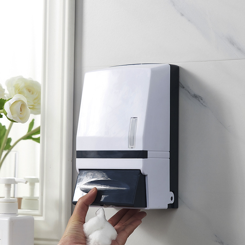 壁挂式手动大容量泡沫皂液器泡沫洗手液盒 浴室皂液盒1000毫升905