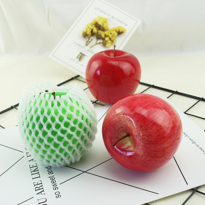 塑料假苹果水果模型仿真苹果蛇果水果蔬菜道具圣诞节装饰摆设摆件